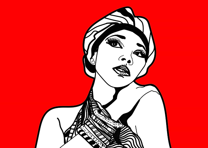 African beauty girl