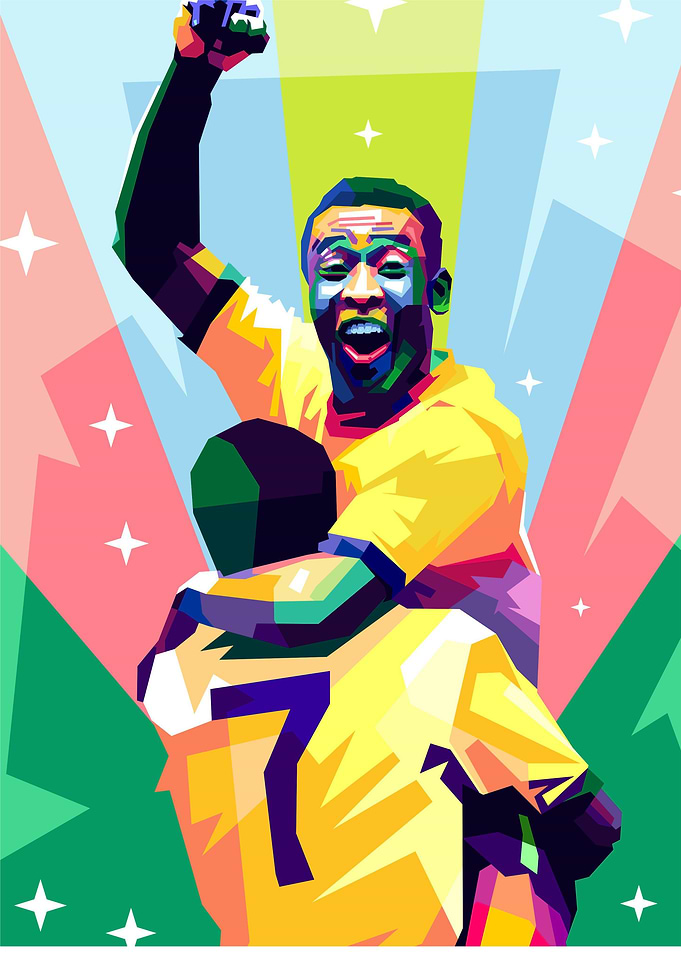 Pele WPAP Pop Art