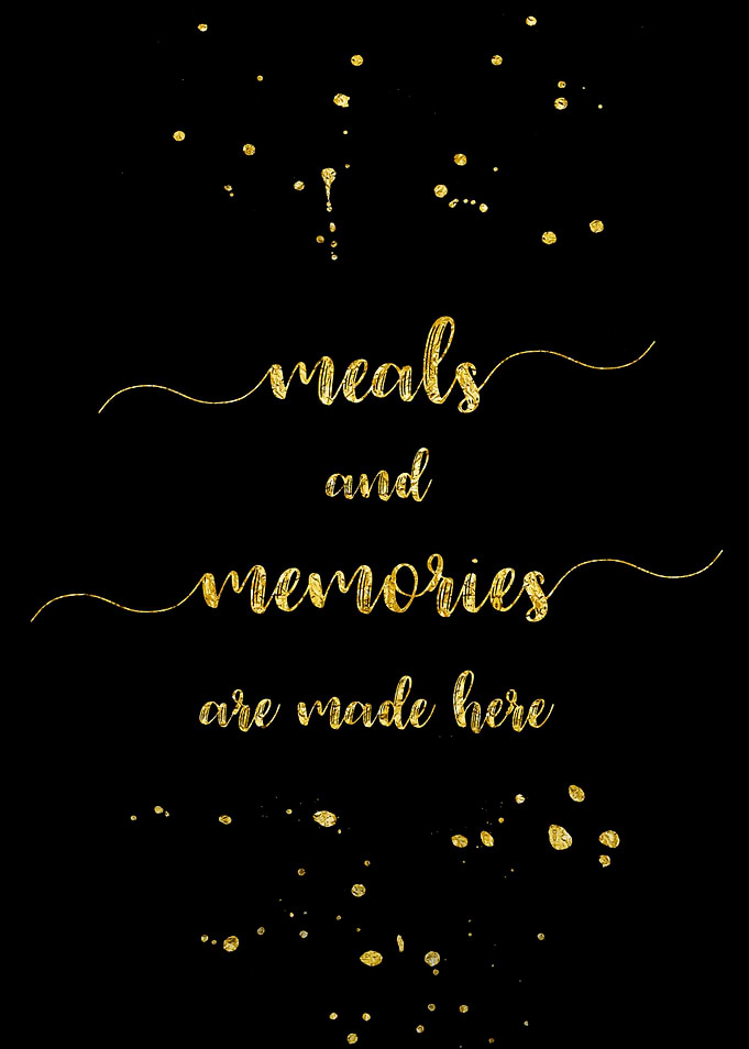 MEALS AND MEMORIES gold