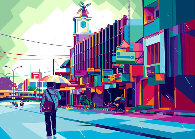 Pop art town
