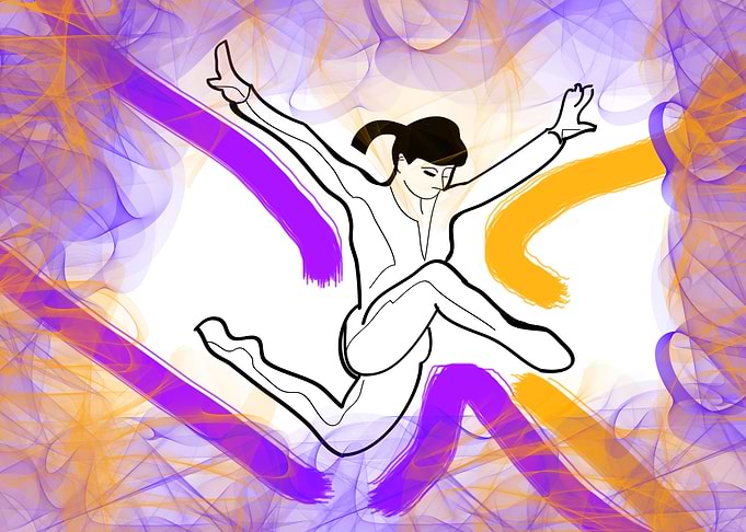 Acrobatic girl