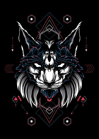 Lynx Cat sacred geometry