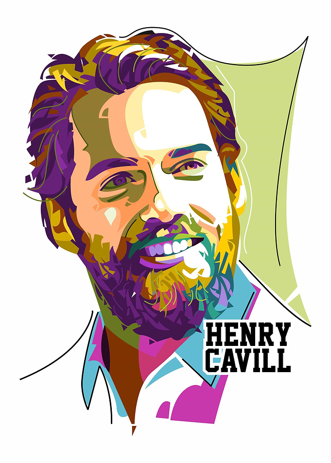 Henry Cavil Art Portrait