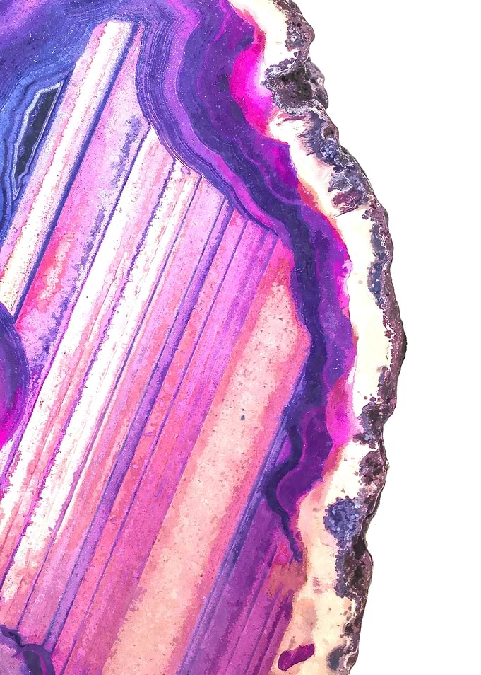 Violet Druze Agate