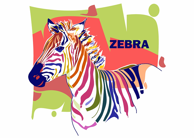 Zebra Pop Art