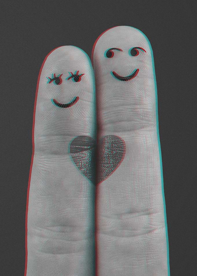 Funny Love Glithc Effect