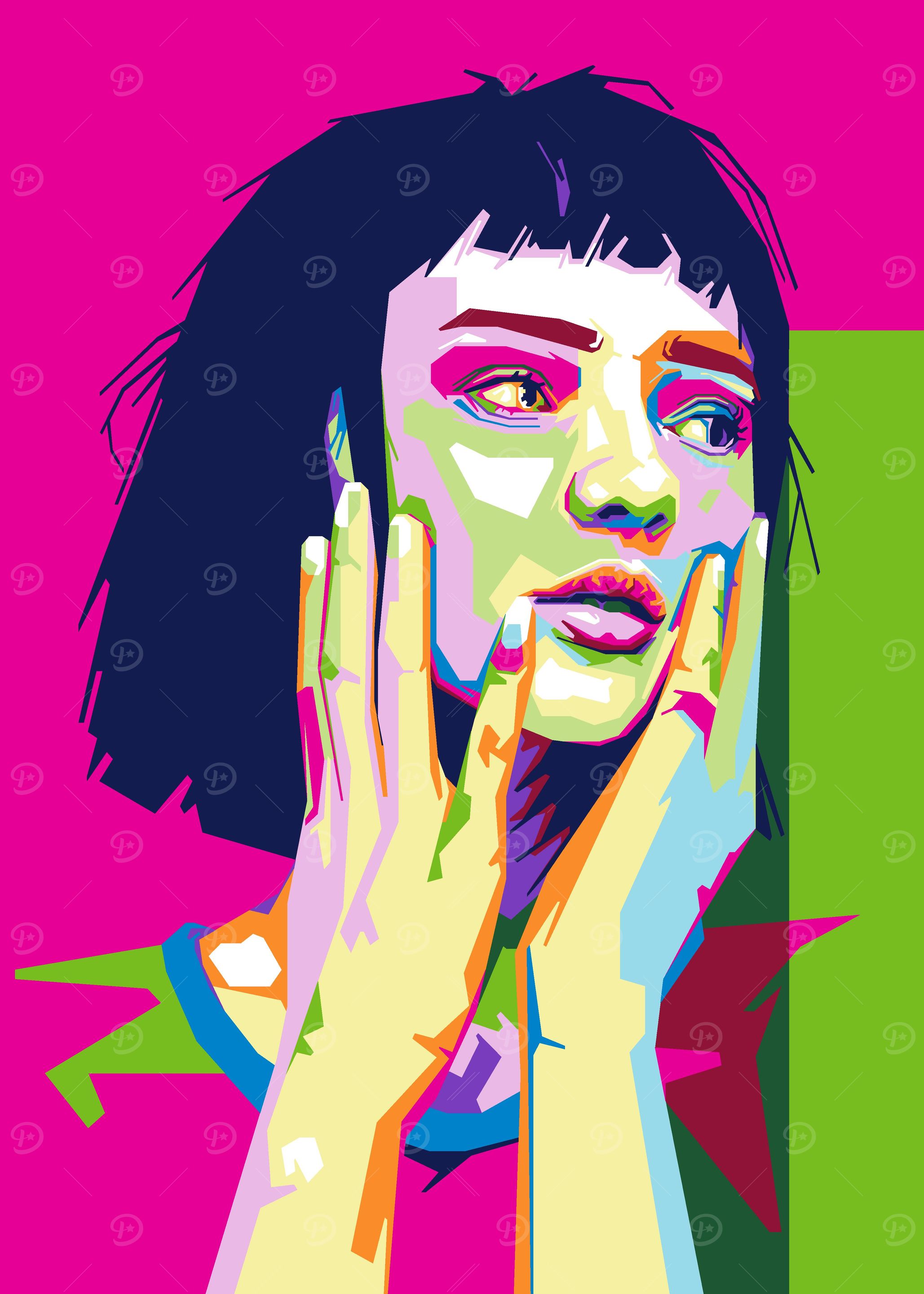 beauty clawn pop art wpap