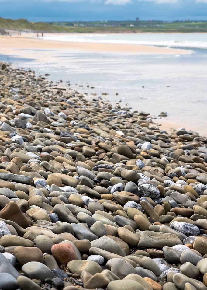 pebbled beach