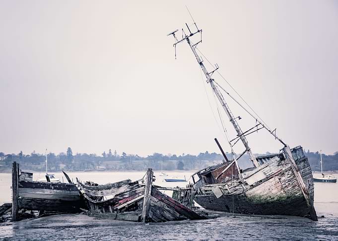 Broken boats