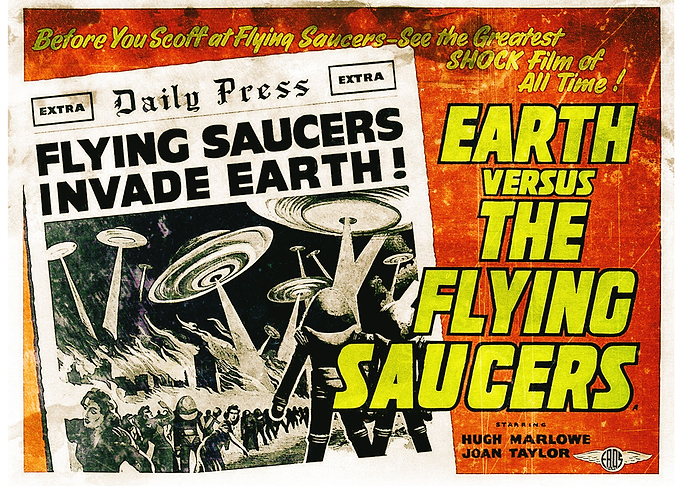Vintage movies poster 50s