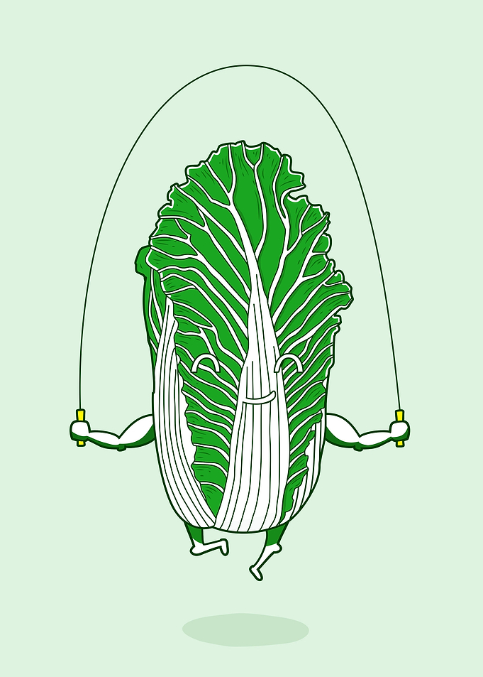 abbage and skipping rope