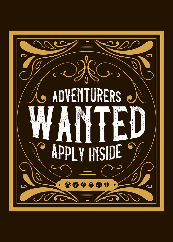 Adventurers Wanted Poster
