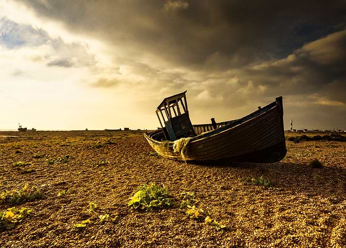 Small old boat