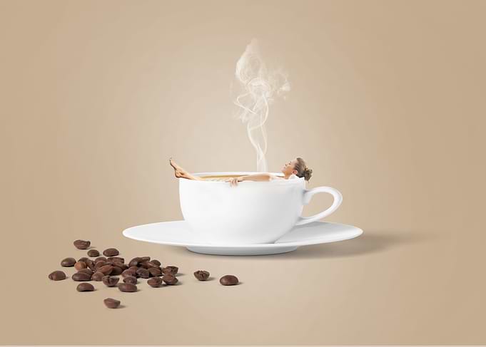relax with coffee