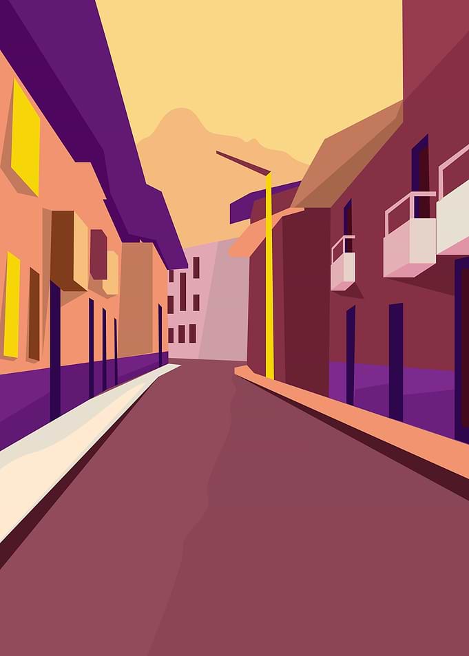 Urban Flat Landscape