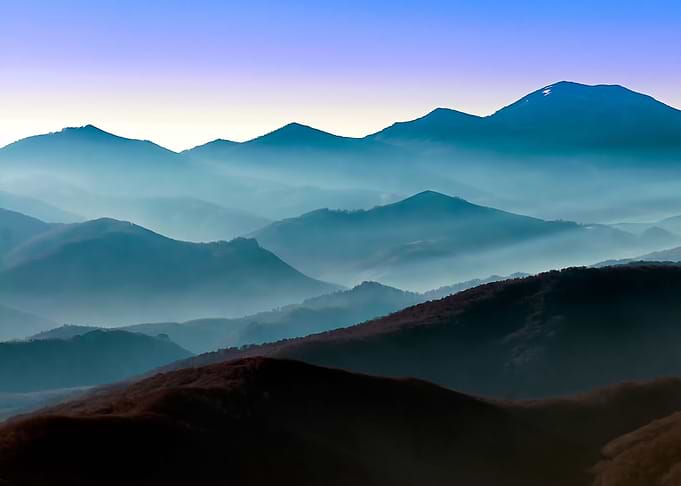 Morning in the mountains