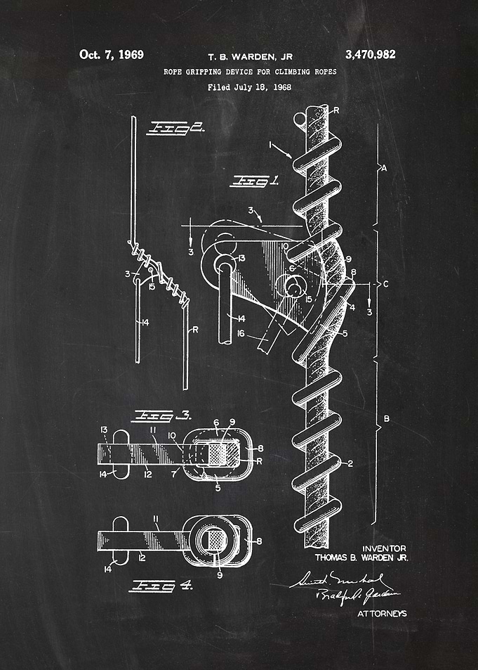 1968 Rope Grippig Device