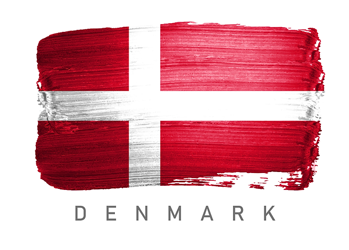 Denmark flag map country