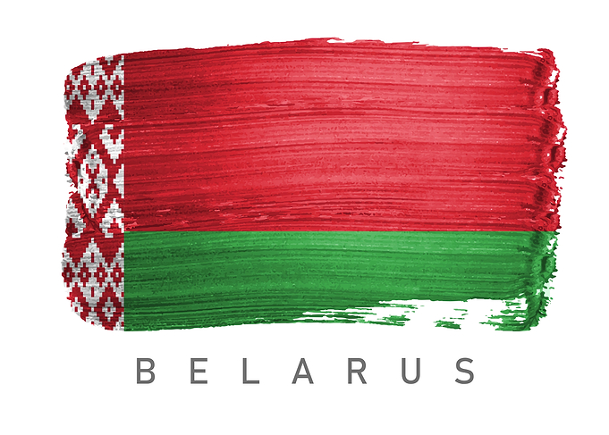 Belarus flag map brush
