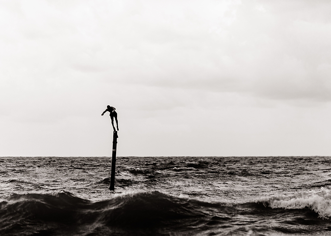 Surfing in the storm