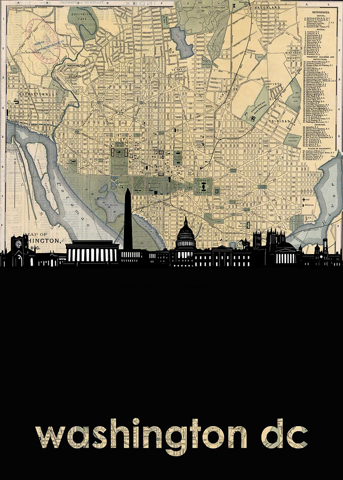 Washington dc skyline sepi