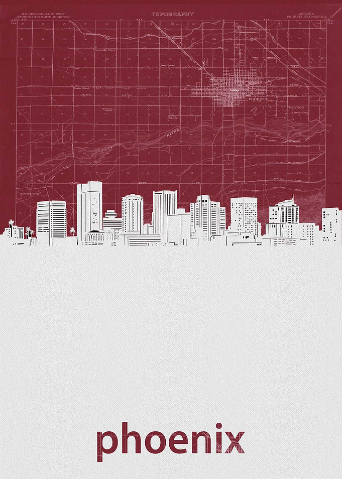 Phoenix skyline red