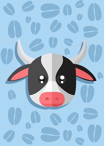Cute Cow Head