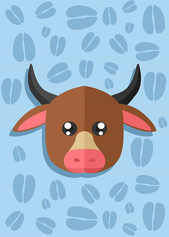 Cute Cow Head