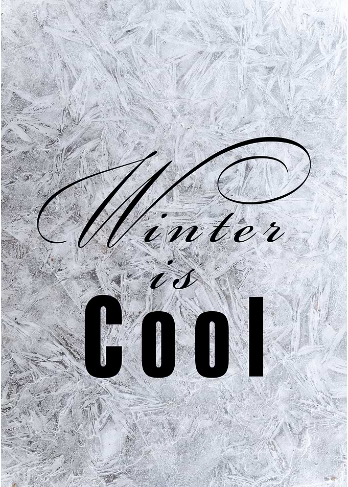 Winter is cool
