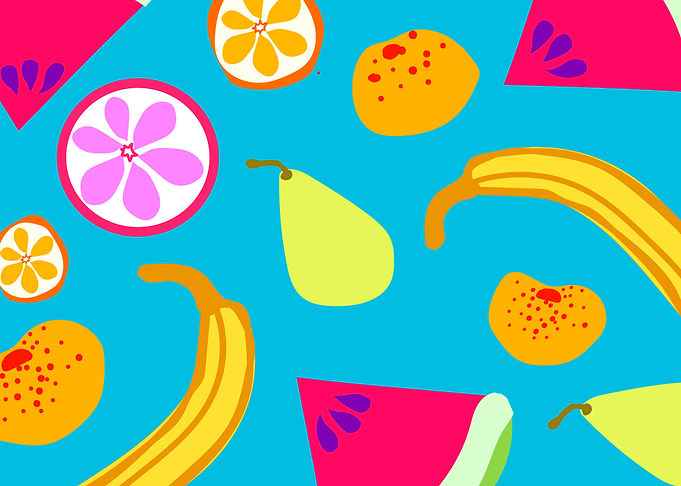 Fruits summer pattern