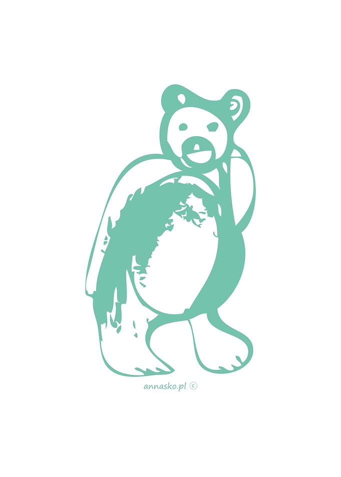Mint bear drawing