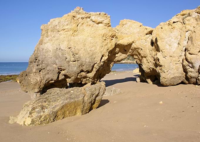 Typical Algarve beach