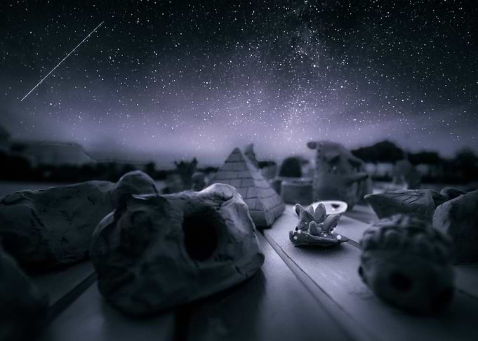 Cosmos night in Almeria