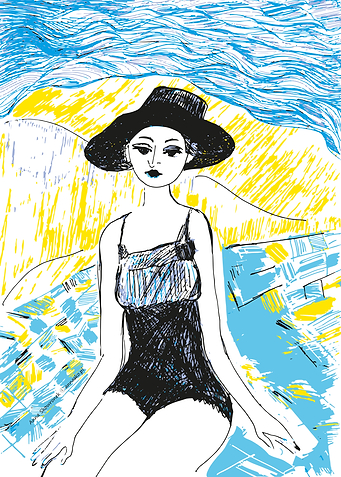 Woman on the beach
