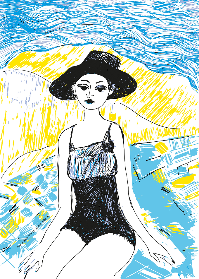 Woman on the beach