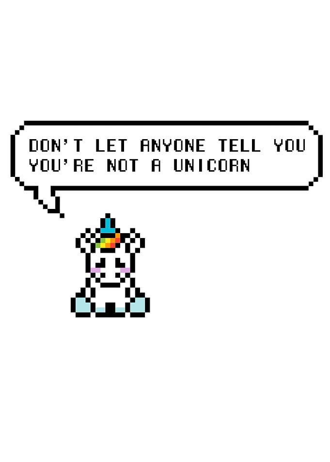 Cute Pixel Unicorn