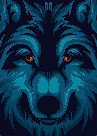 Wolf Head Illustration