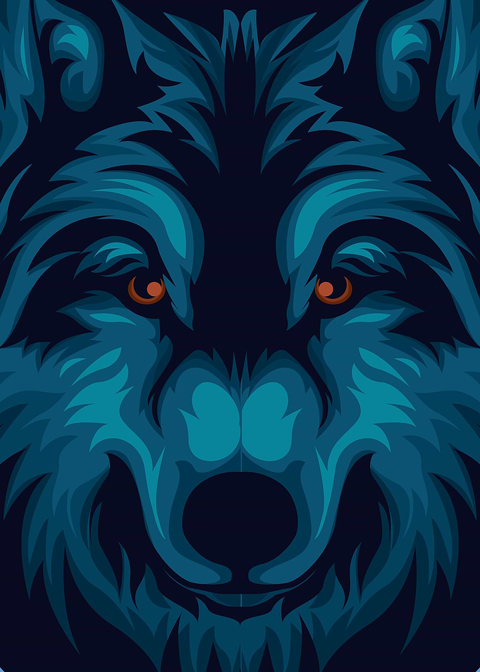 Wolf Head Illustration