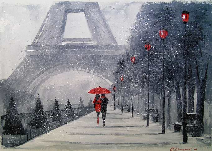 Snow in Paris