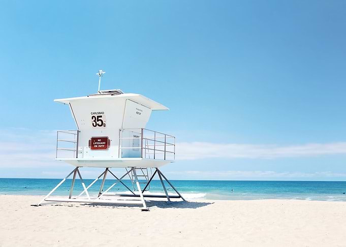 Lifeguard tower Carlsbad 3