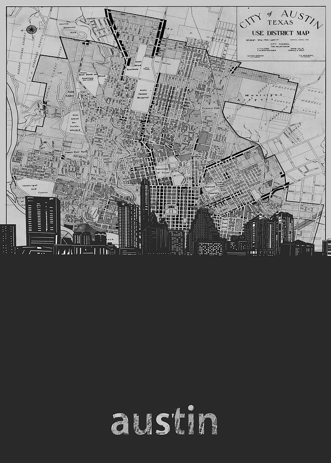 Austin skyline grey