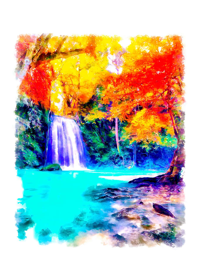 Jungle waterfall
