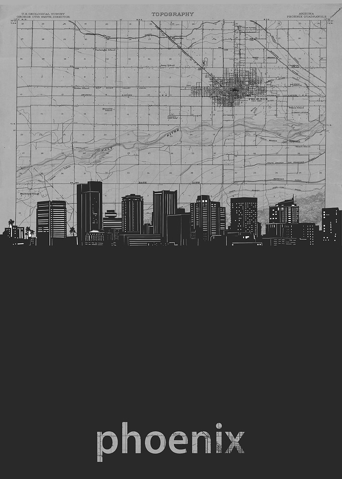 Phoenix skyline grey