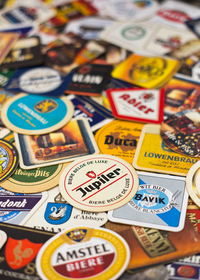 Beer coaster wallpaper