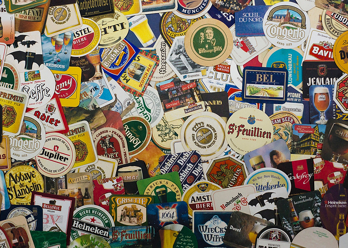Beer coaster wallpaper
