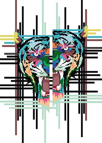 tiger pop art