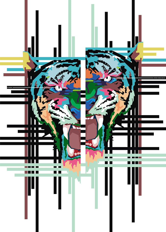 tiger pop art