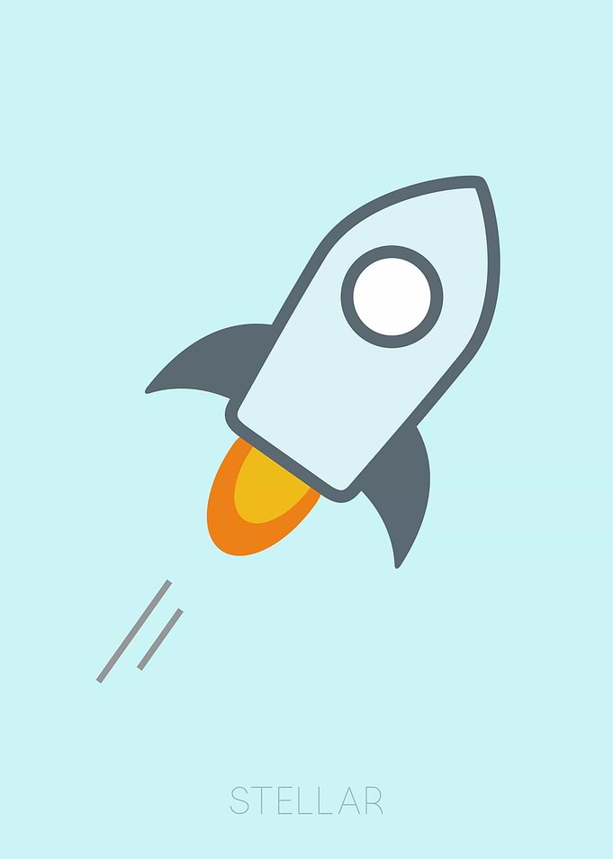 Stellar XLM Crypto Poster