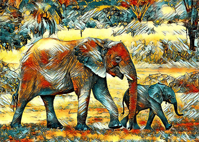 AnimalArt Elephant 005