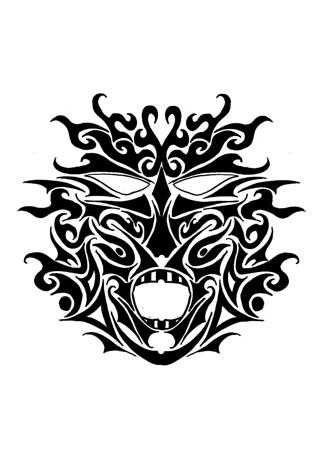 Dark Tribal Mask